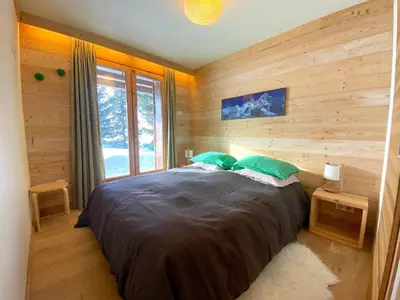 Un ou plusieurs lits dans un hébergement de l'établissement Chalet Kiriolé