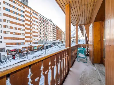L'établissement Appartement Tignes 6 pers, skis aux pieds, balcon, animaux acceptés - FR-1-502-479 en hiver