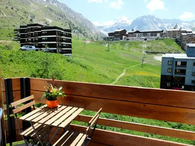 Vue générale sur la montagne ou vue sur la montagne depuis l'appartement