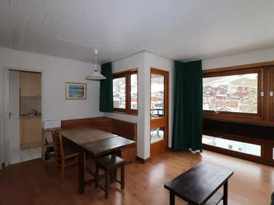 Plan de l'établissement Appartement 2 pièces, skis aux pieds, balcon sud-ouest, animaux acceptés - FR-1-502-485