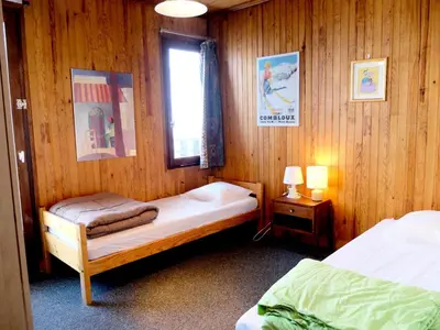 Un ou plusieurs lits dans un hébergement de l'établissement Résidence 2100b - Appartement confortable·Proches de pistes·Balcon MAE-6674