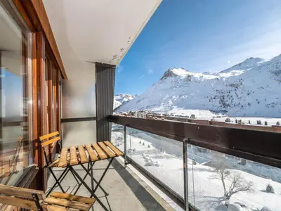 Vue générale sur la montagne ou vue sur la montagne depuis l'appartement