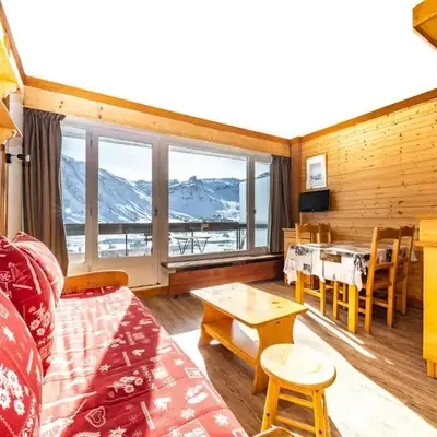 Studio rénové skis aux pieds avec balcon et animaux acceptés - FR-1-502-491