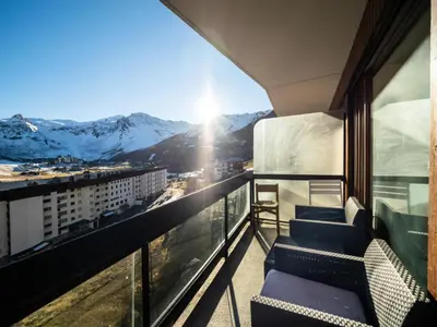 Vue générale sur la montagne ou vue sur la montagne depuis l'appartement