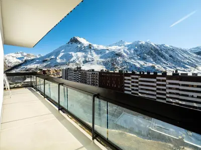 Vue générale sur la montagne ou vue sur la montagne depuis l'appartement