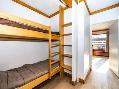 Un ou plusieurs lits dans un hébergement de l'établissement Résidence Bec Rouge - Studio lumineux·Skis aux pieds·Terrasse MAE-9484